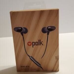 Nue Era Headphones-Polk Audio Black AM4 11006402. New, sealed.
